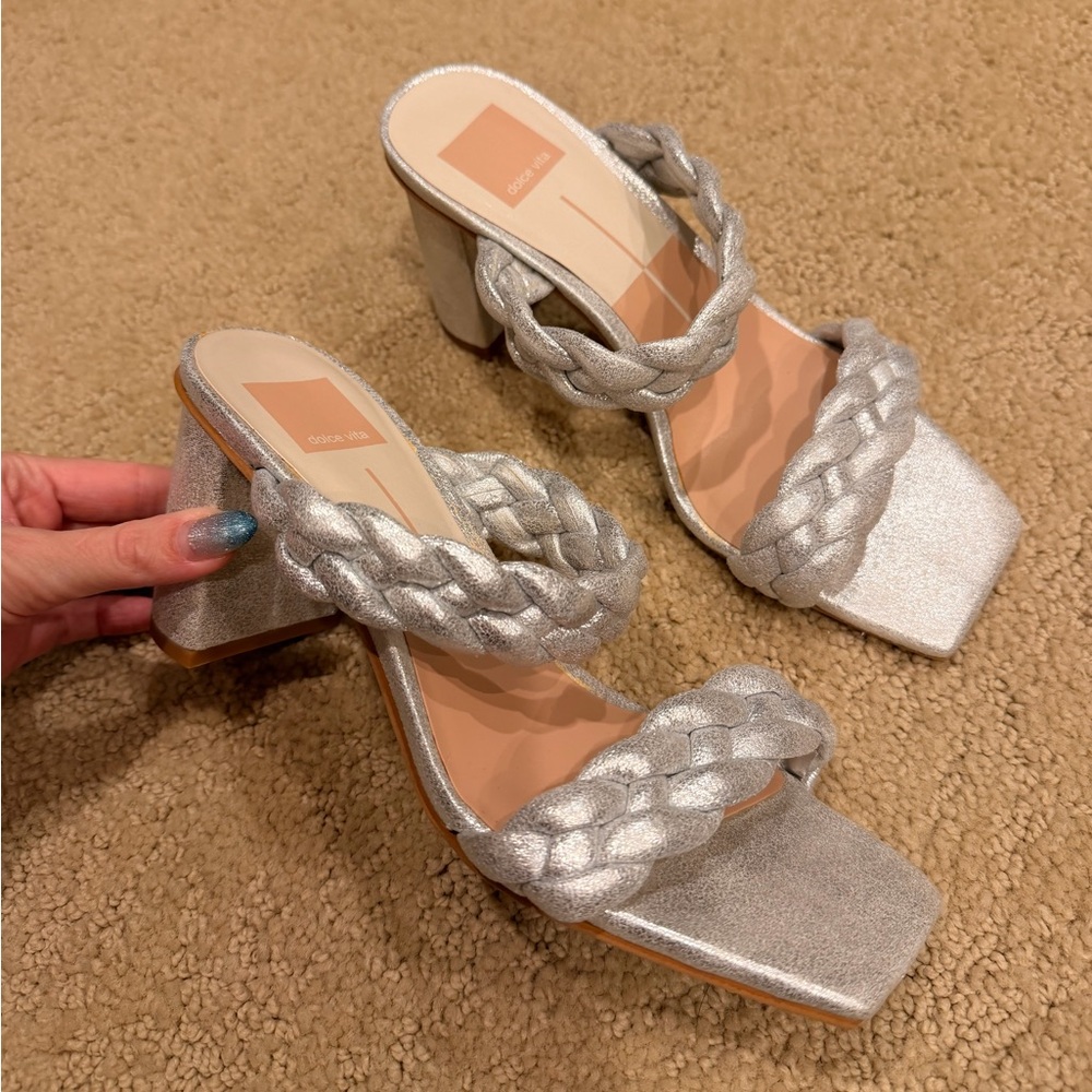 Dolce Vita Silver Sandals